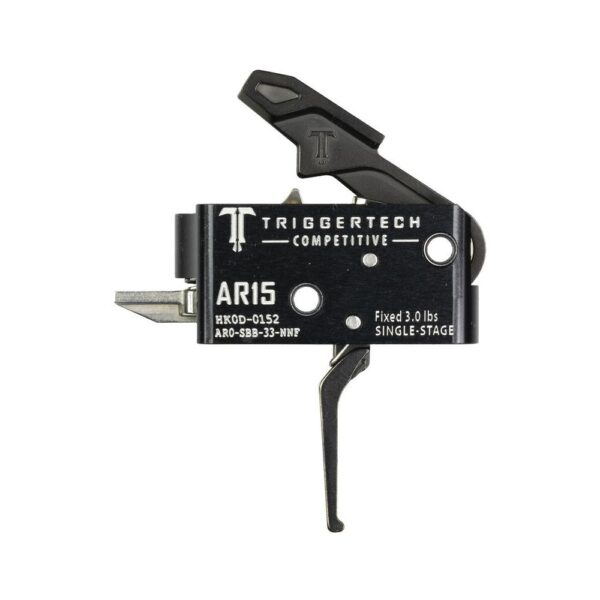 TriggerTech AR15 Single-Stage Competitive Flat Trigger Black