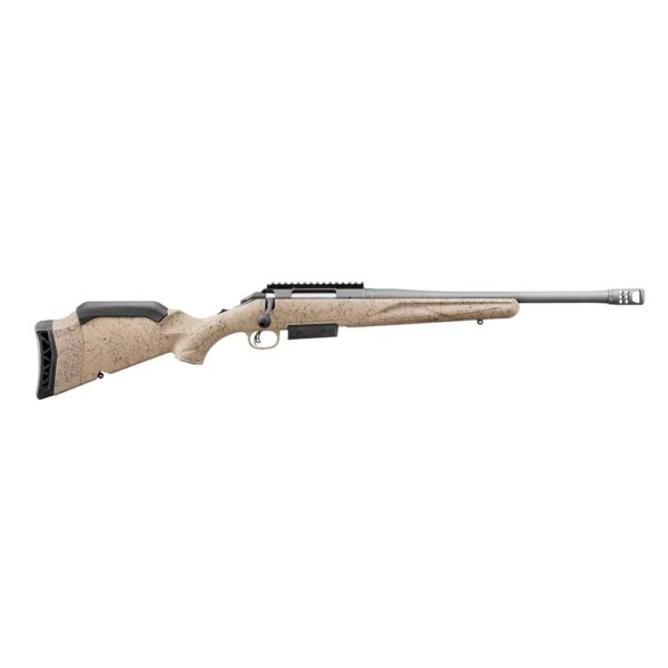 Ruger American Rifle Gen II Ranch .450 Bushmaster 3rd Magazine 16.4" Fluted Threaded Barrel FDE Splatter Stock