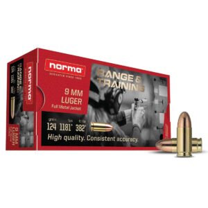 9mm Luger FMJ 124 gr Case
