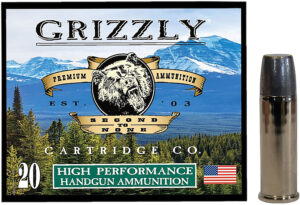 Grizzly Ammo GC44M19   44Mag 320gr Wide Long Nose Gas Check 20 Per Box/10 Case