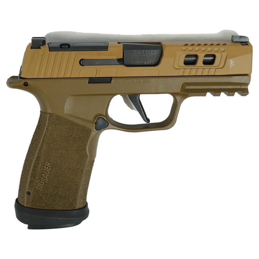 Sig Sauer P365 Two-Tone Brown XMACRO TACOPS Handgun 9mm Luger 17rd